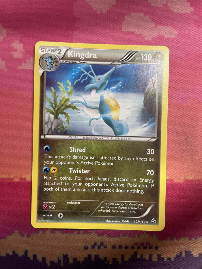 Pokemon Card Kingdra Primal Clash Rare 107/160  Near Mint