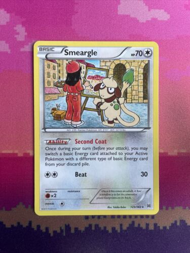 Pokemon Card Smeargle Breakthrough Rare 123/162 Near Mint