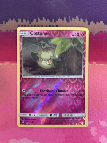 Pokemon Card Cottonee Guardians Rising Reverse Holo 90/145 Near Mint