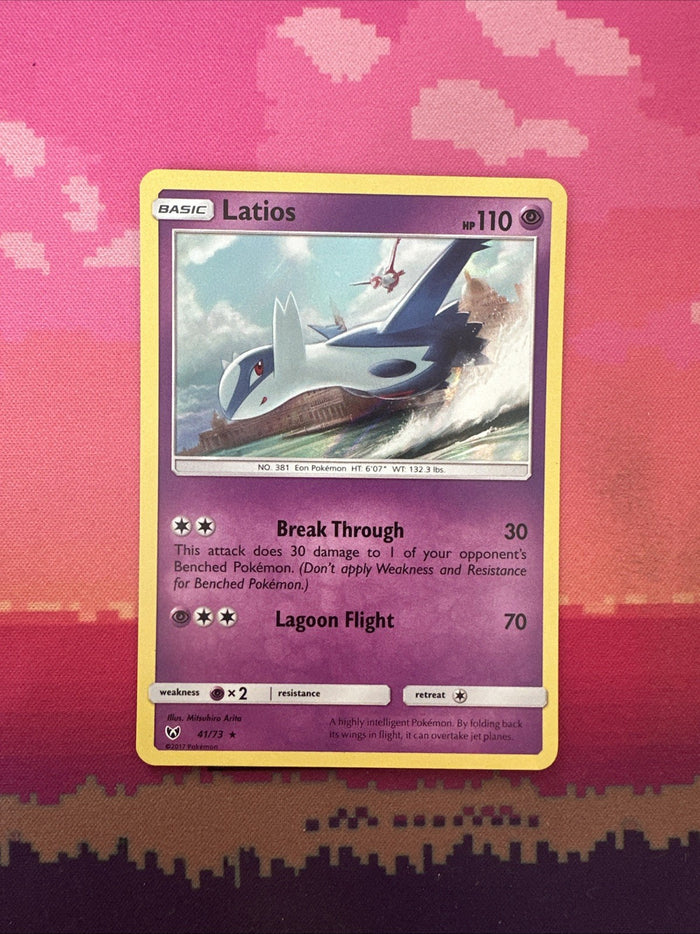 Pokemon Card Latios Shining Legends Holo Rare 41/73 Near Mint