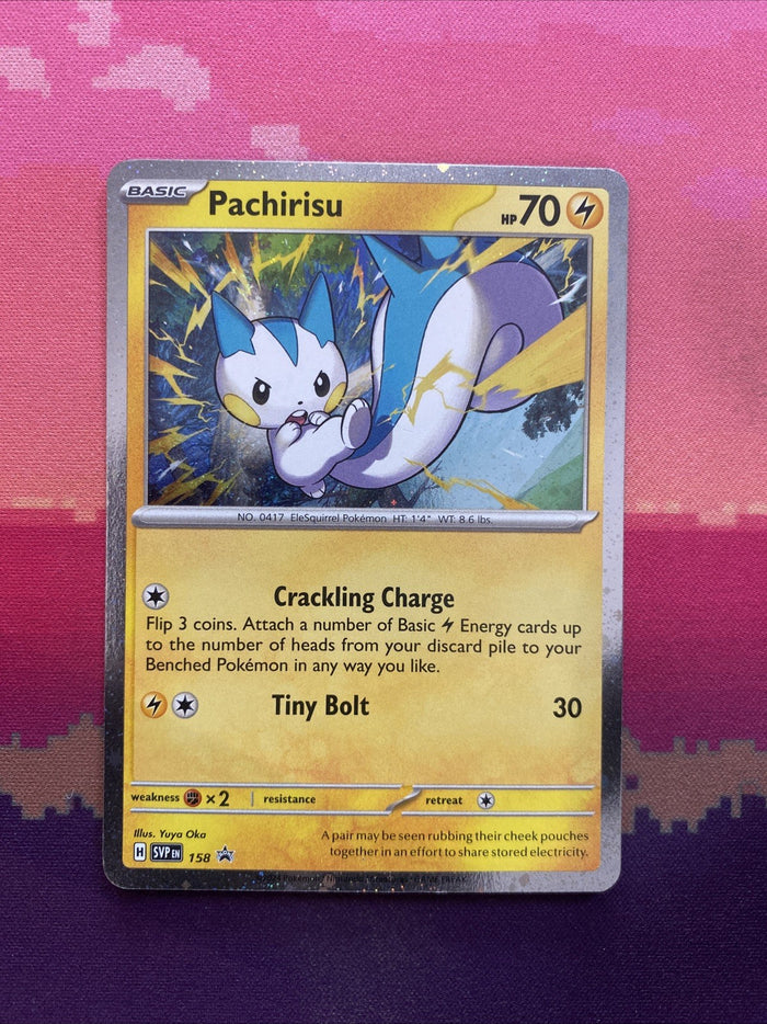 Pokemon Card Pachirisu Scarlet & Violet Black Star Promo 158 Near Mint
