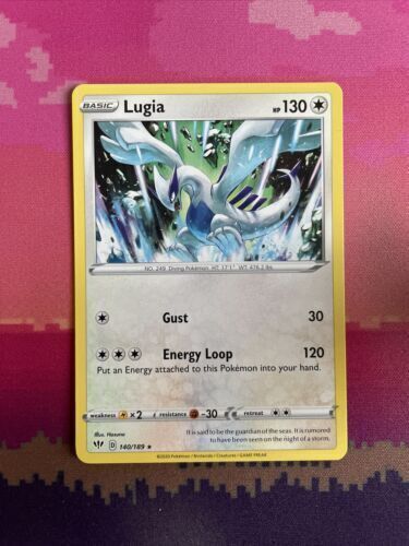 Pokemon Card Lugia Darkness Ablaze Rare 140/189 Near Mint