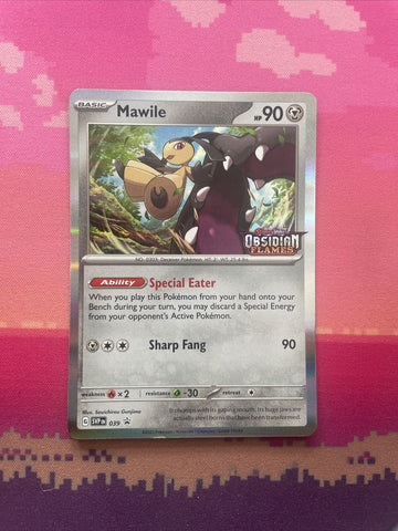 Pokemon Card Mawile 039 Black Star Promo STAMPED Near Mint