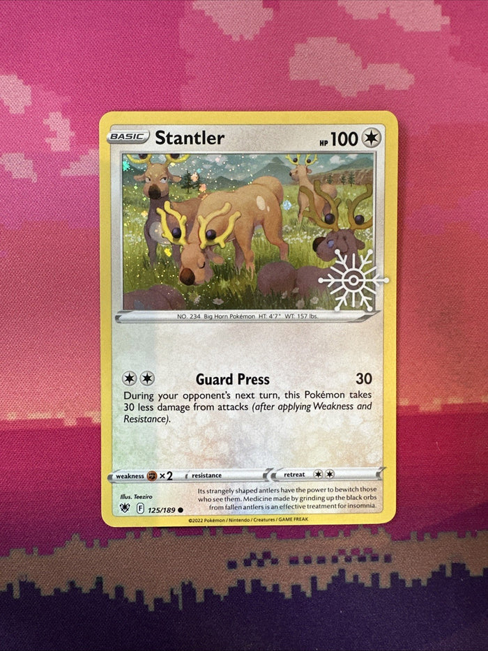 Pokemon Card Stantler Advent Calendar Cosmo Holo 125/189 Near Mint