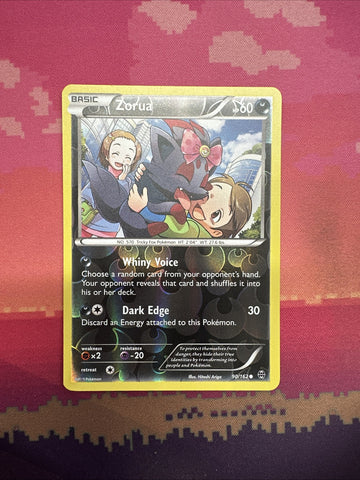 Pokemon Card Zorua Breakthrough Reverse Holo 90/162 Near Mint