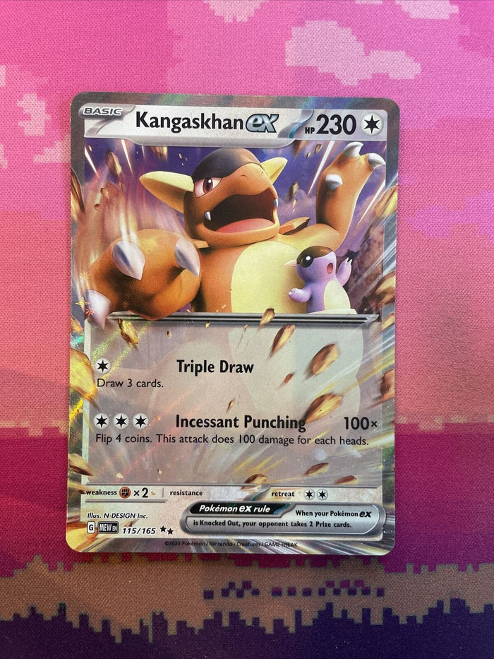 Pokemon Card Kangaskhan ex 115/165 Ultra Rare Scarlet & Violet Near Mint