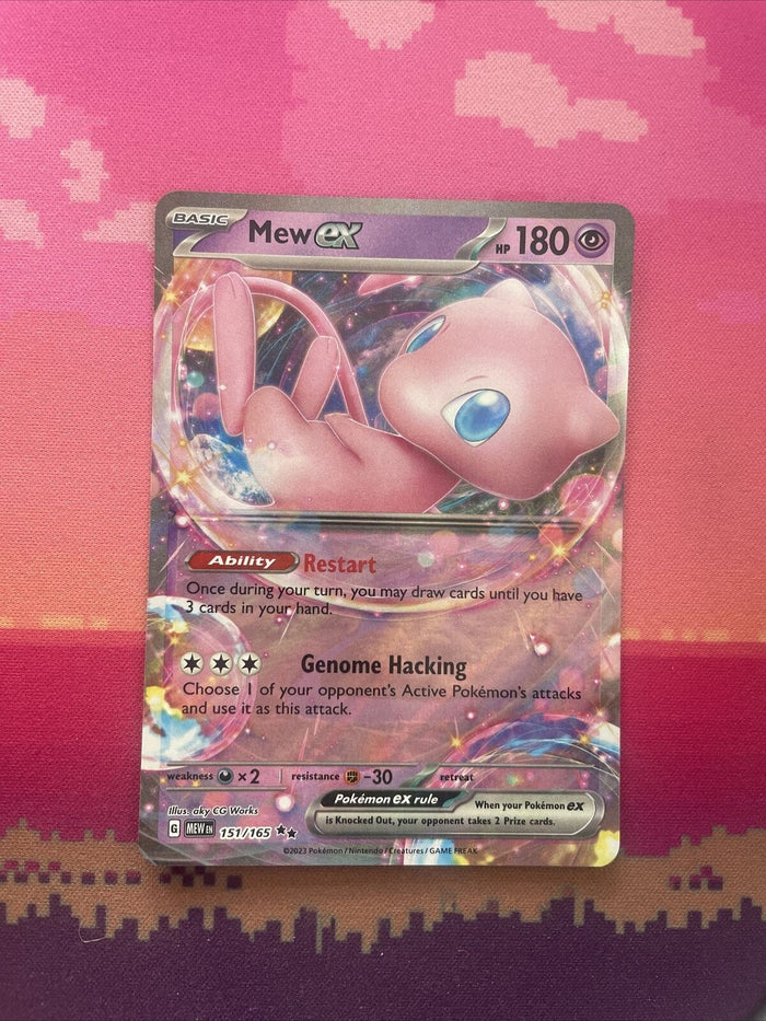Pokemon Card Mew ex 151/165 Pokemon 151 Double Rare Near Mint