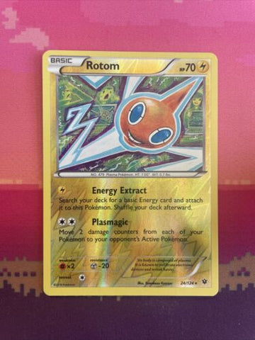 Pokemon Card Rotom Fates Collide Reverse Holo Rare 24/124 Near Mint