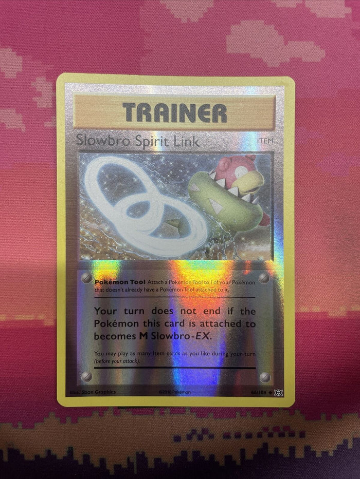 Pokemon Card Slowbro Spirit Link Evolutions Reverse Holo 86/108 Near Mint