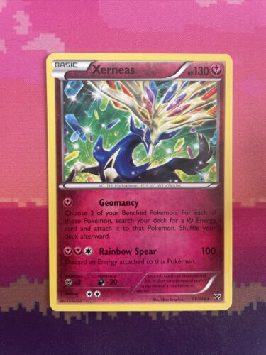 Pokemon Card Xerneas XY Base Set Rare 96/146 Near Mint