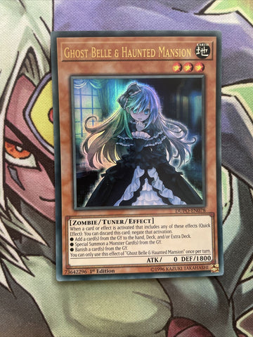 DUPO-EN078 Ghost Belle & Haunted Mansion Ultra Rare 1st Edition NM Yugioh Card