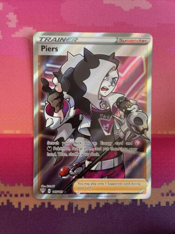 Pokemon Card Piers 187/189 Ultra Rare Darkness Ablaze Near Mint
