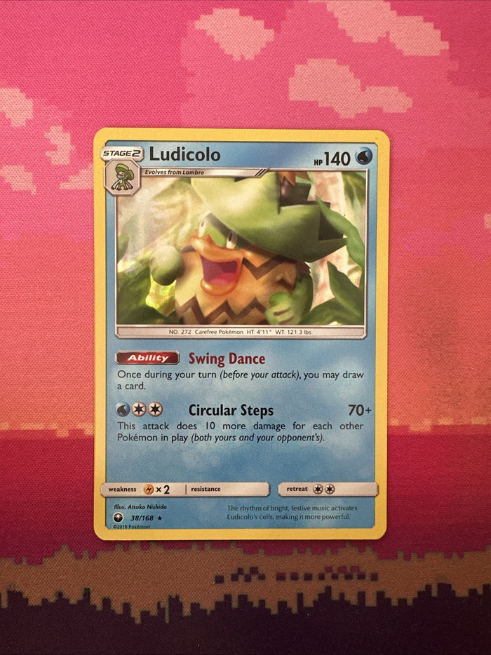 Pokemon Card Ludicolo Celestial Storm Holo Rare 38/168 Near Mint
