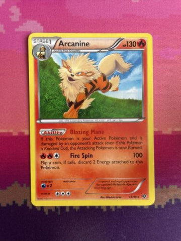 Pokemon Card Arcanine Next Destinies Rare 12/99 Near Mint