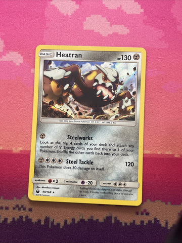 Pokemon Card Heatran Celestial Storm Holo Rare 98/168 Near Mint