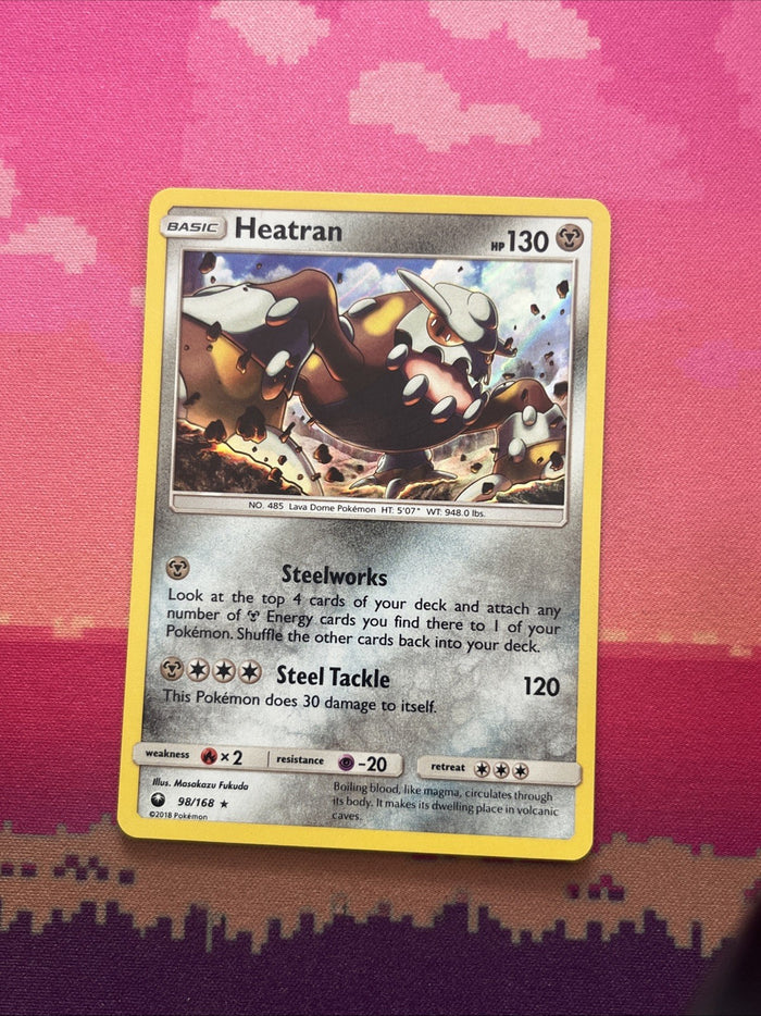 Pokemon Card Heatran Celestial Storm Holo Rare 98/168 Near Mint