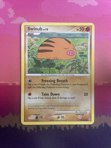 Pokemon Card Swinub Stormfront Common 77/100 Near Mint