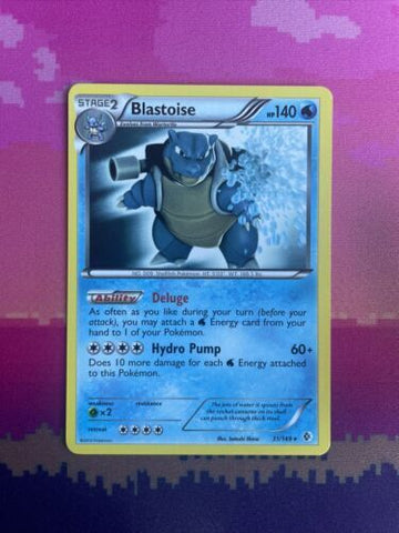 Pokemon Card Blastoise Boundaries Crossed Rare 31/149 Near Mint