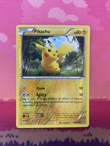 Pokemon Card Pikachu Breakthrough Reverse Holo 48/162 Near Mint