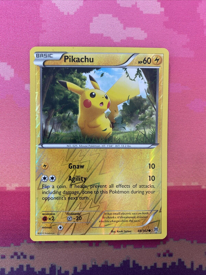 Pokemon Card Pikachu Breakthrough Reverse Holo 48/162 Near Mint