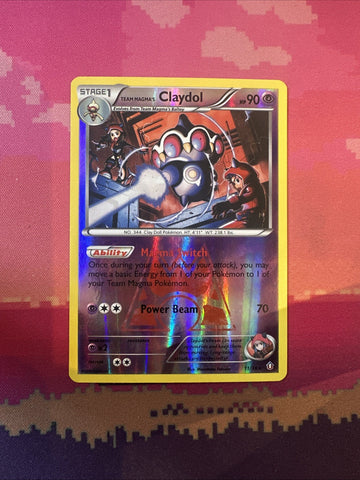 Pokemon Card Team Magma's Claydol Double Crisis Reverse Holo 11/34 Near Mint