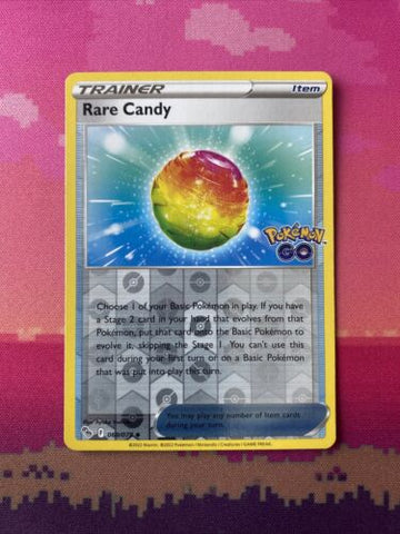 Pokemon Card Rare Candy Pokemon Go Reverse Holo 069/078 Near Mint