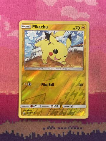 Pokemon Card Pikachu Unbroken Bonds Reverse Holo 54/214 Near Mint