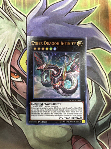 DUOV-EN059 Cyber Dragon Infinity Ultra Rare 1st Edition NM Yugioh Card