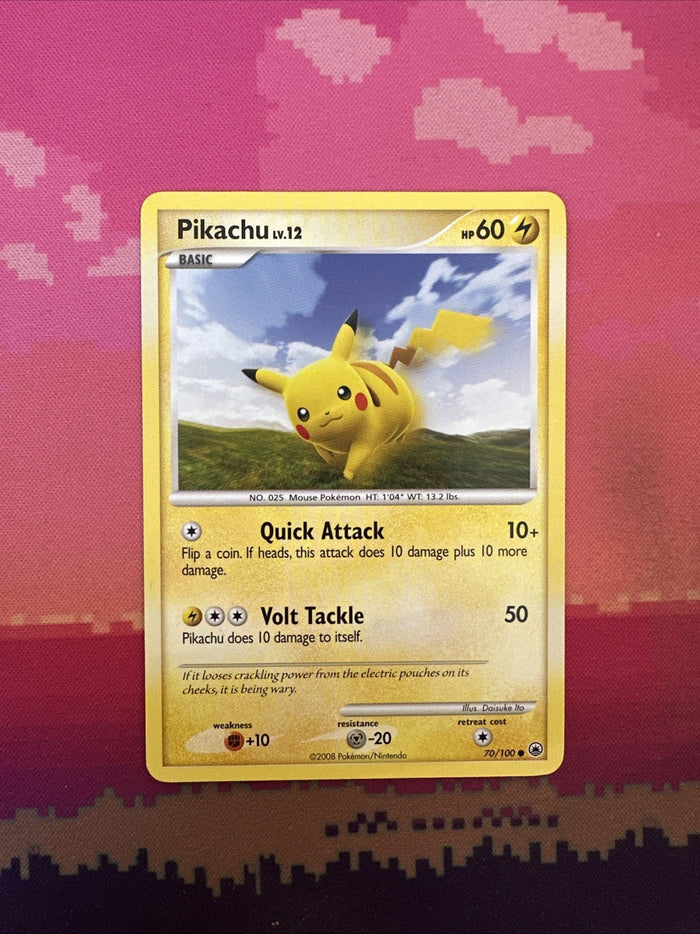 Pokemon Card Pikachu Majestic Dawn Common 70/100 Near Mint