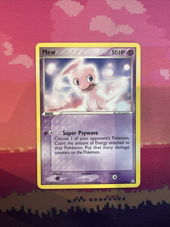 Pokemon Card Mew 111/110 ex Holon Phantoms Non Holo Near Mint