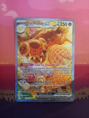 Pokemon Card Dachsbun ex 169/142 Special Illustration Rare Stellar Crown NM