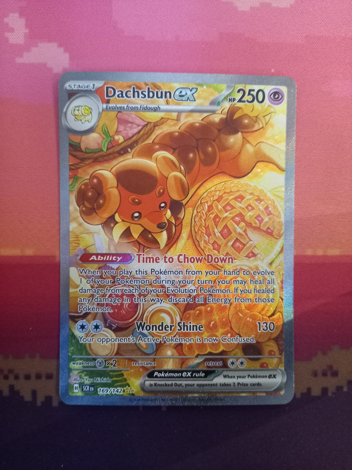 Pokemon Card Dachsbun ex 169/142 Special Illustration Rare Stellar Crown NM