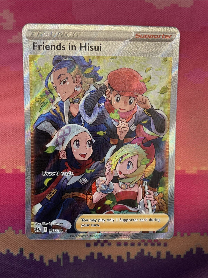 Pokemon Card Friends In Hisui 148/159 Ultra Rare Crown Zenith Near Mint