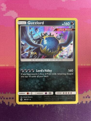 Pokemon Card Guzzlord Forbidden Light Holo Rare 80/131 Near Mint