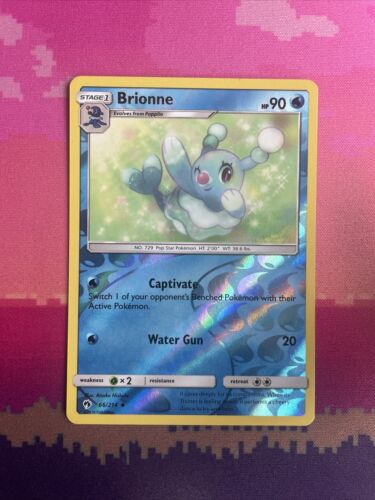 Pokemon Card Brionne Lost Thunder Reverse Holo Uncommon 66/214 Near Mint