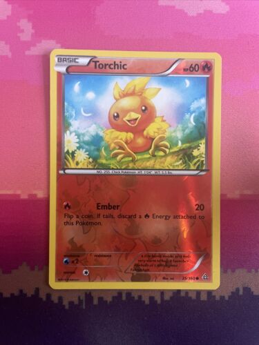 Pokemon Card Torchic Primal Clash Reverse Holo Common 25/160 Near Mint