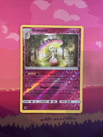 Pokemon Card Shiinotic Lost Thunder Reverse Holo Rare 148/214 Near Mint