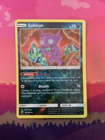 Pokemon Card Sableye Celestial Storm Reverse Holo 88/168 Near Mint
