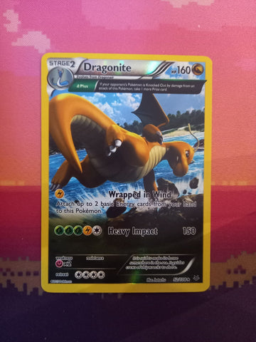 Pokemon Card Dragonite Roaring Skies Reverse Holo Rare 52/108 Near Mint