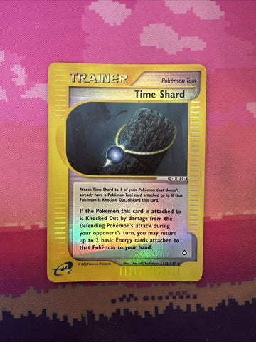 Pokemon Card Time Shard Aquapolis Reverse Holo Uncommon 135/147 Near Mint