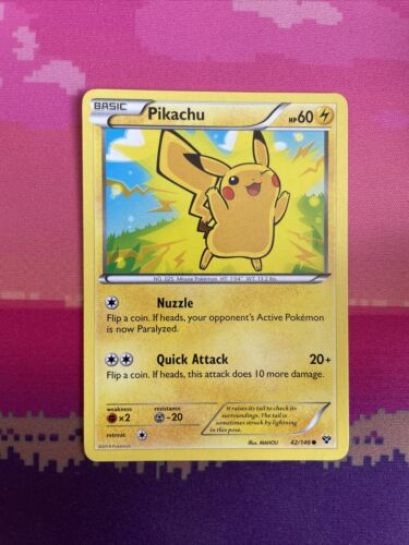 Pokemon Card Pikachu XY Base Set Common 42/146 Near Mint