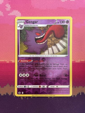 Pokemon Card Gengar Chilling Reign Reverse Holo Rare 057/198 Near Mint