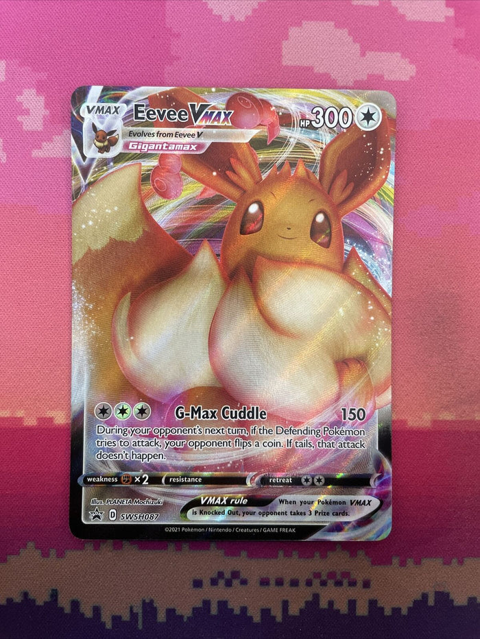 Pokemon Card Eevee VMAX SWSH087 Black Star Promo Near Mint