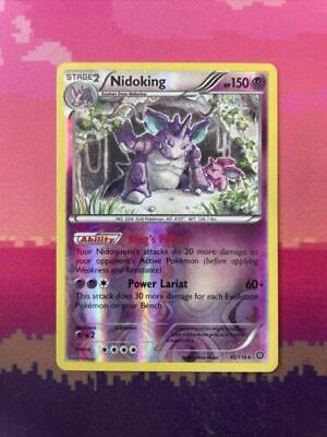 Pokemon Card Nidoking Steam Siege Reverse Holo Rare 45/114 Near Mint