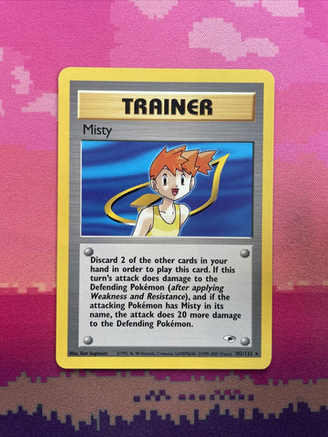 Pokemon Card Misty Gym Heroes Rare 102/132 Near Mint