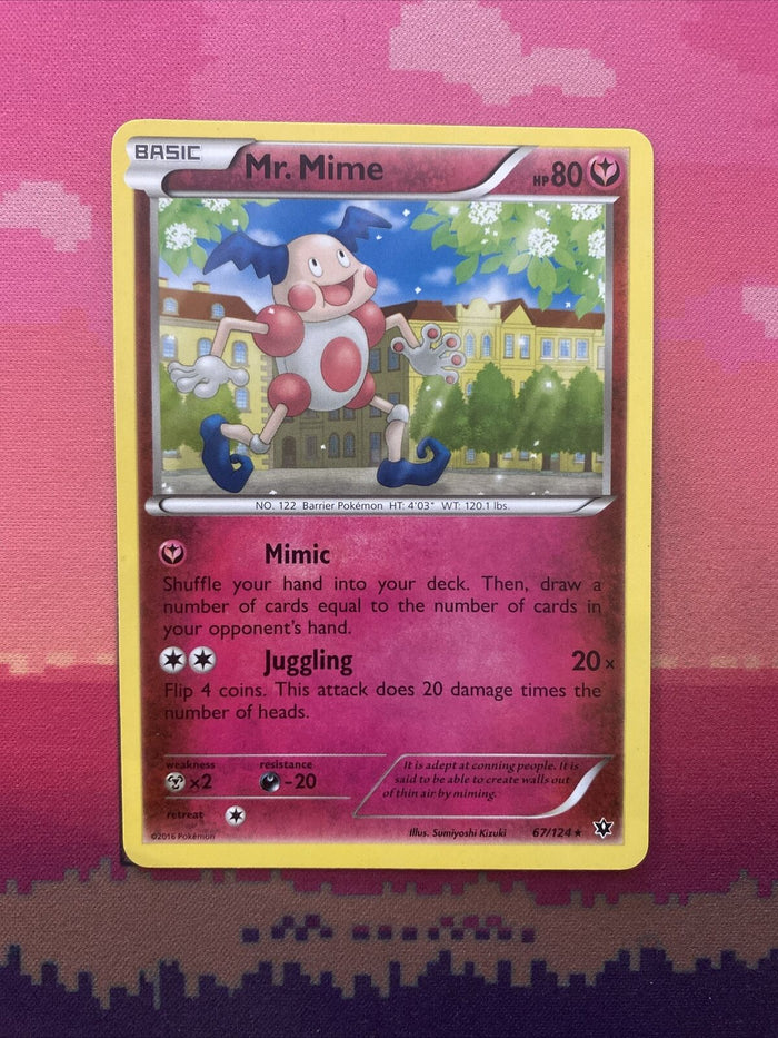 Pokemon Card Mr. Mime Fates Collide Rare 67/124 Near Mint