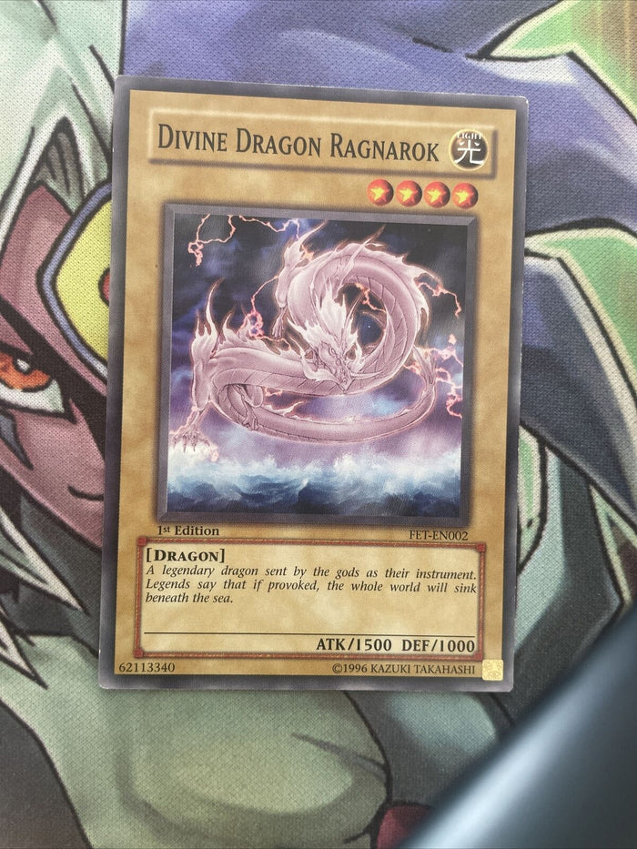 FET-EN002 Divine Dragon Ragnarock Common 1st Edition LP Yugioh Card