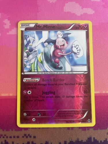 Pokemon Card Mr. Mime Breakthrough Reverse Holo Rare 97/162 Near Mint