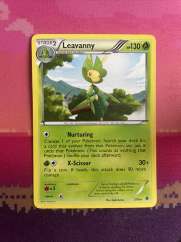 Pokemon Card Leavanny Emerging Powers Rare 7/98 Near Mint