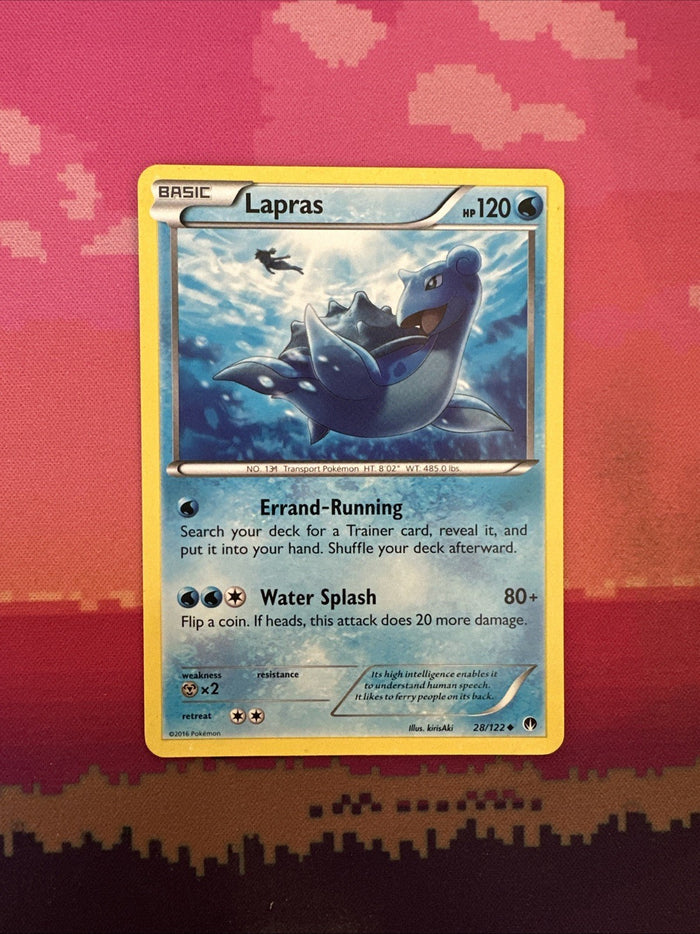 Pokemon Card Lapras Breakpoint Uncommon 28/122 Near Mint